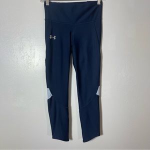 Under Armour, Compression Capris, Navy Blue, Size Small. In excellent condition!